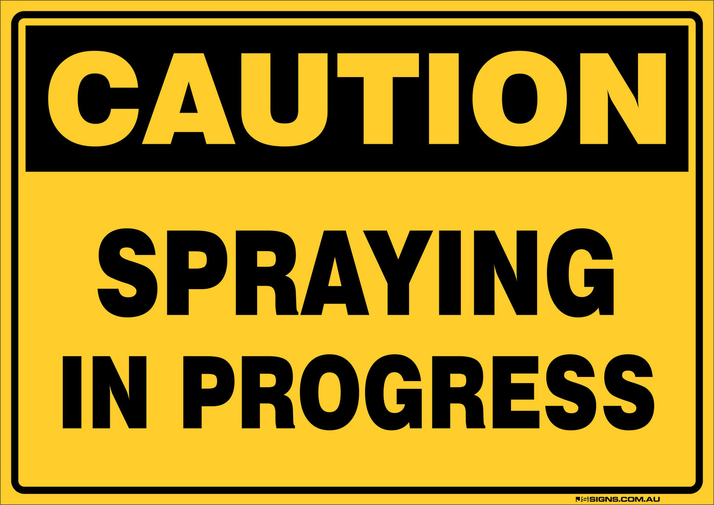 Caution Spraying In Progress