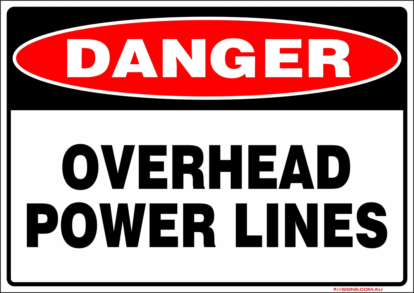 Danger Overhead Power Lines