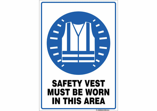 Safety Vest Must Be Worn In This Area