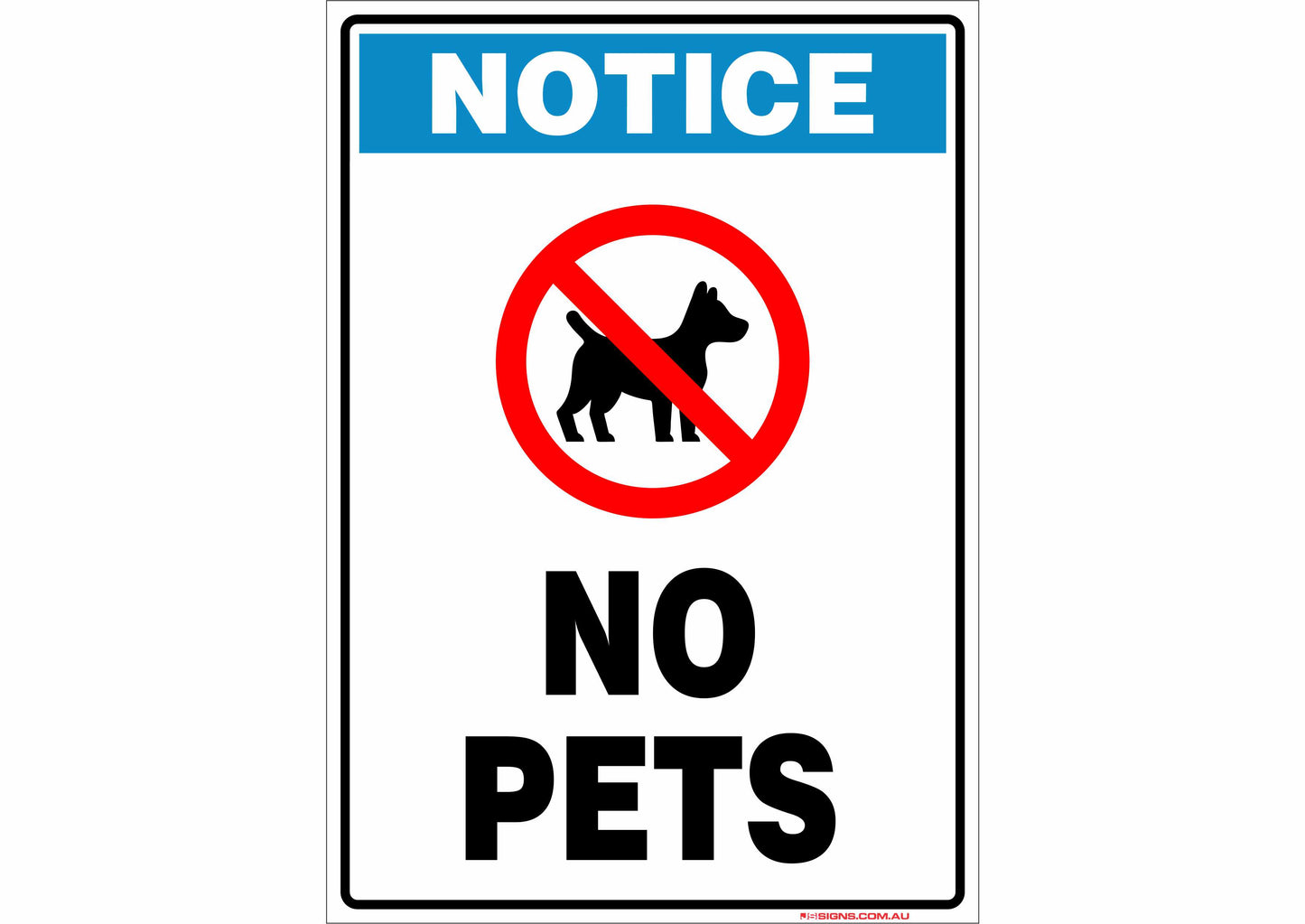 Notice No Pets