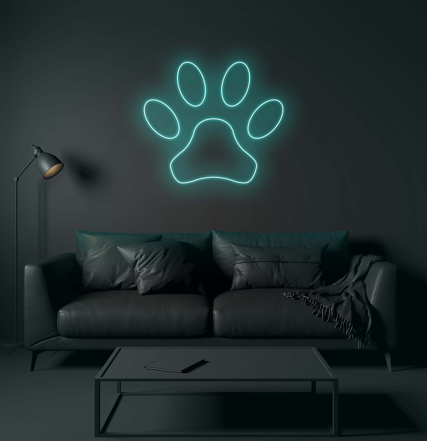 Dog Paw Print LED Neon Sign