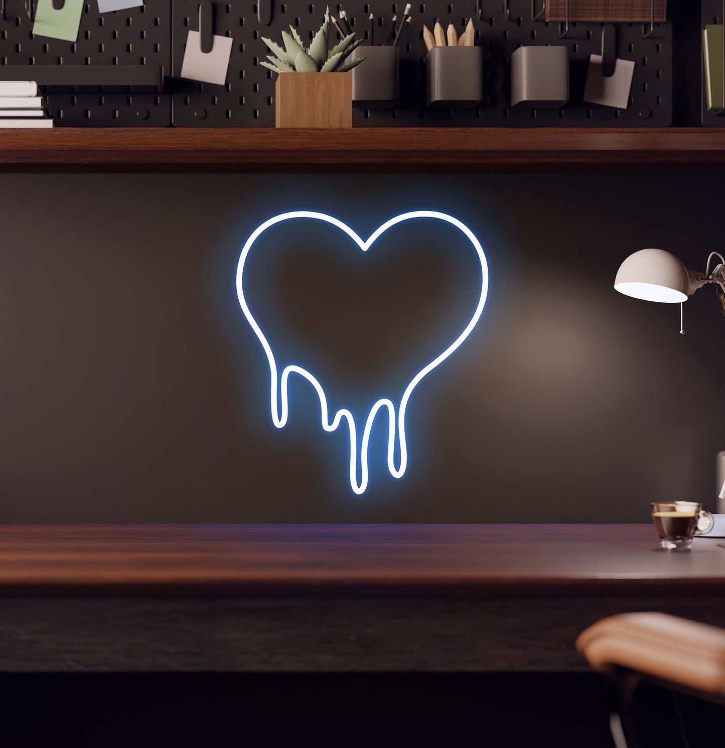 Dripping Heart LED Neon Sign
