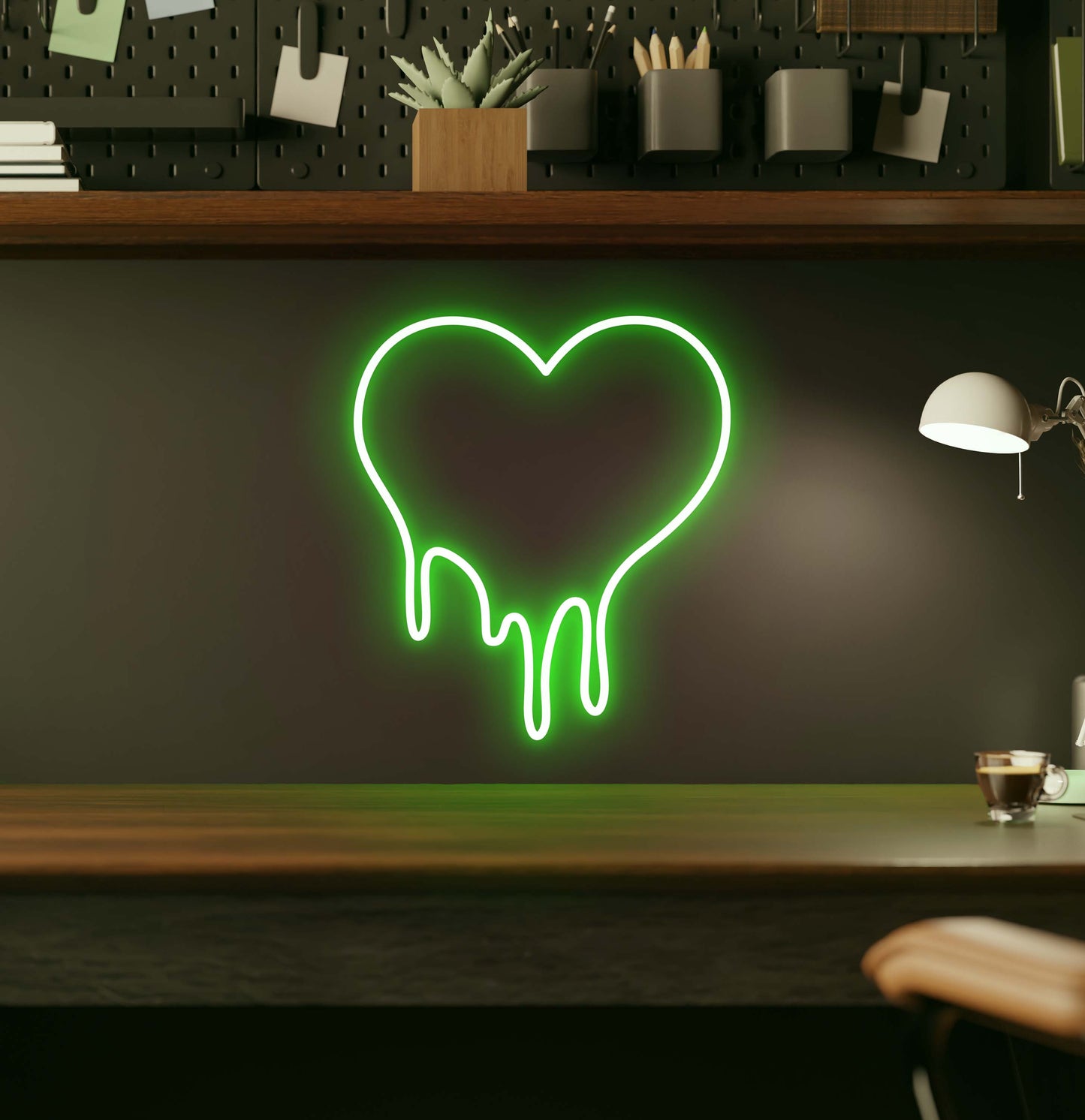 Dripping Heart LED Neon Sign