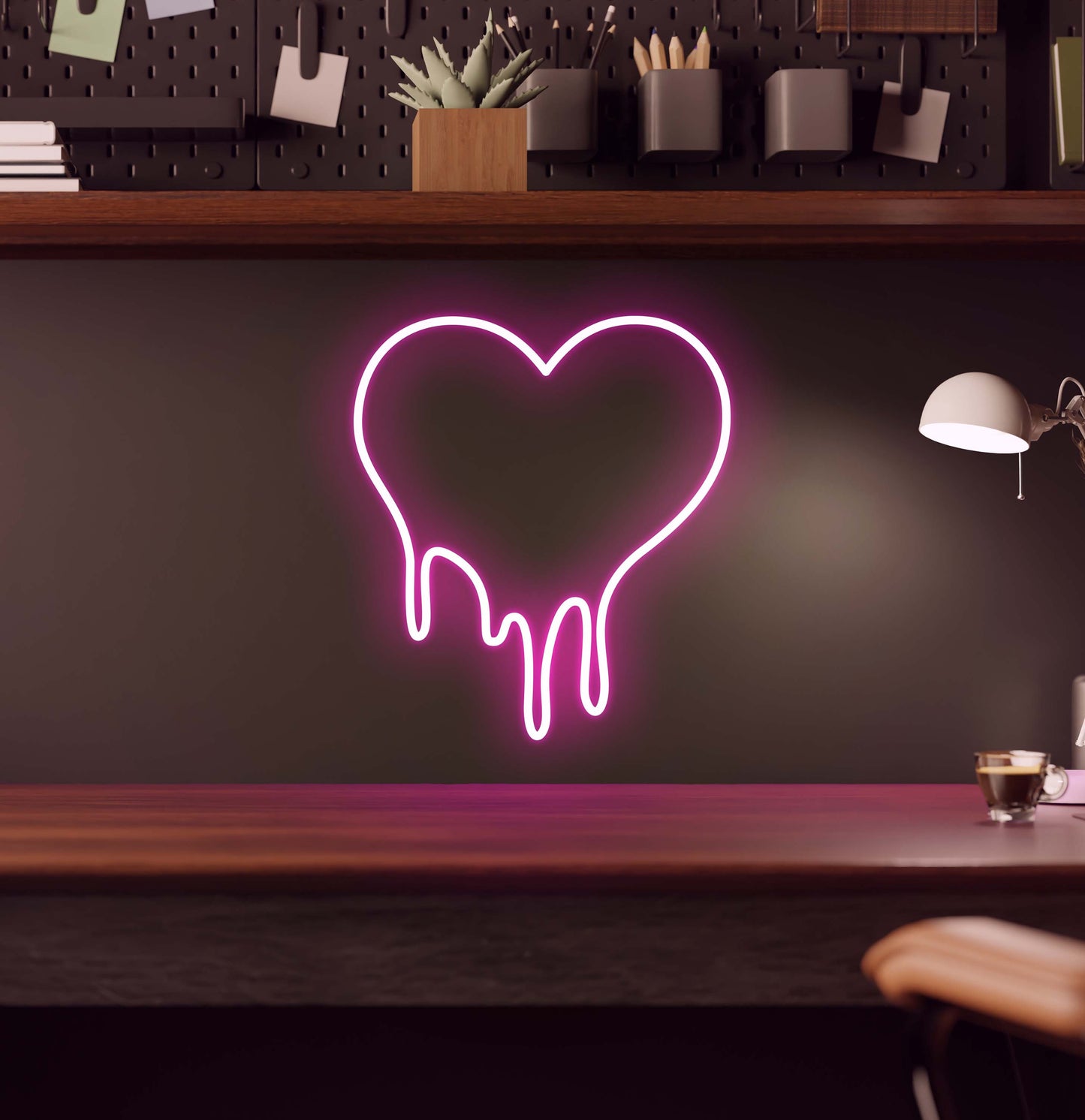 Dripping Heart LED Neon Sign