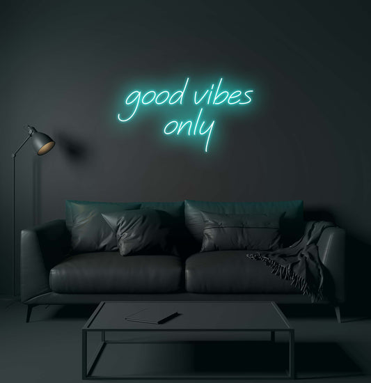 Good Vibes Only LED Neon Sign