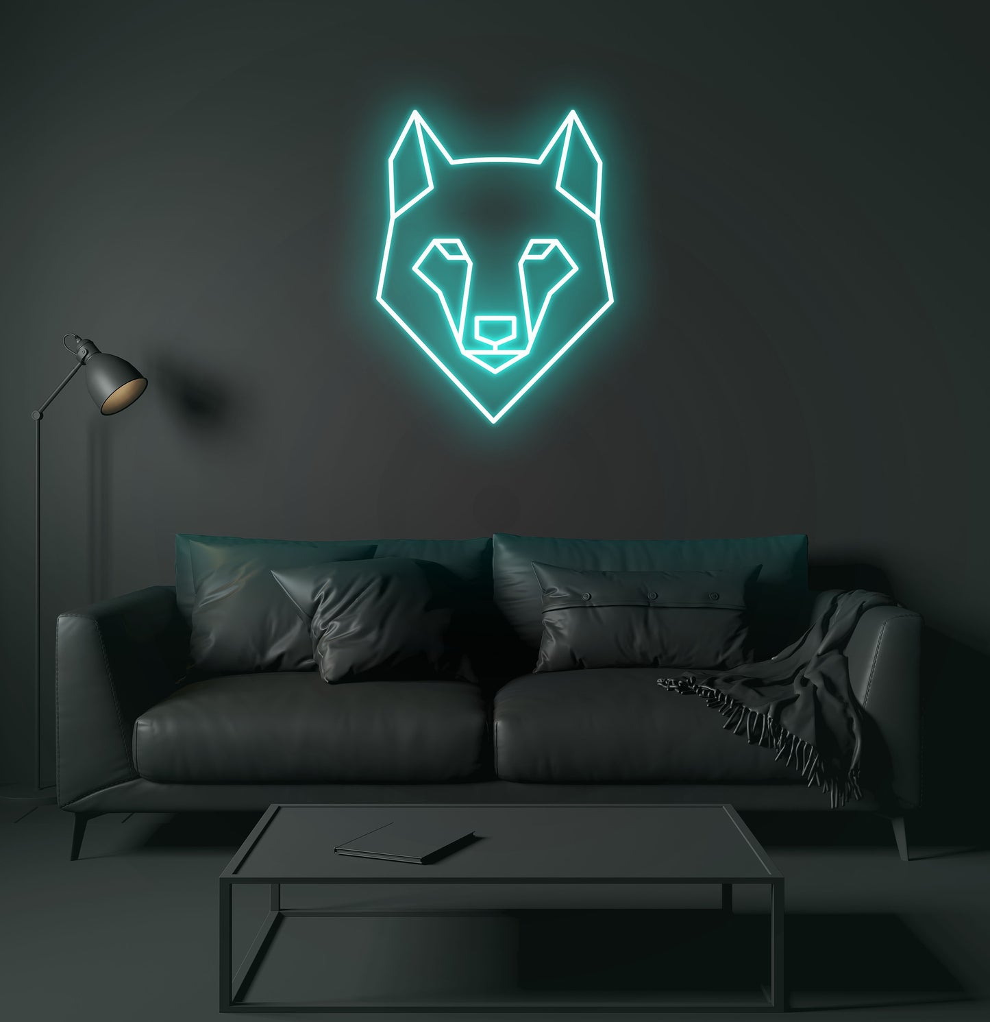 Geometric Wolf LED Neon Sign
