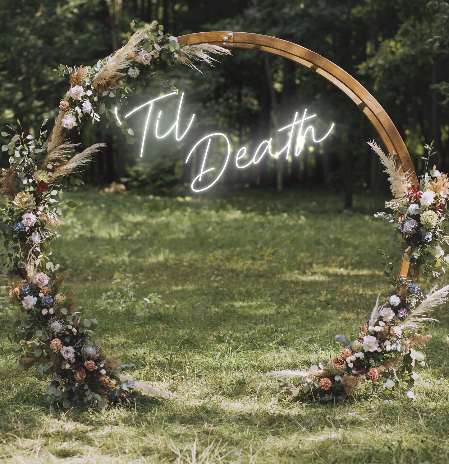 Til Death LED Neon Sign