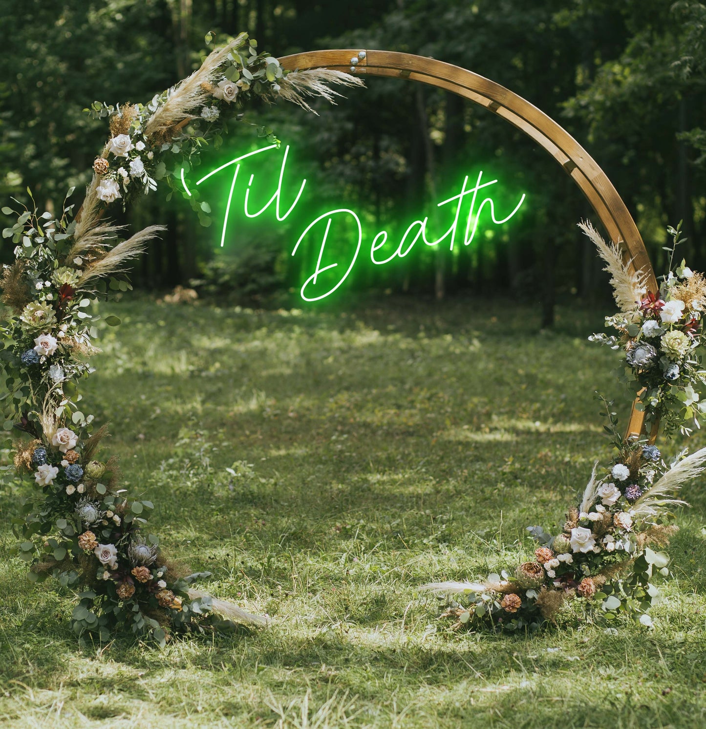 Til Death LED Neon Sign