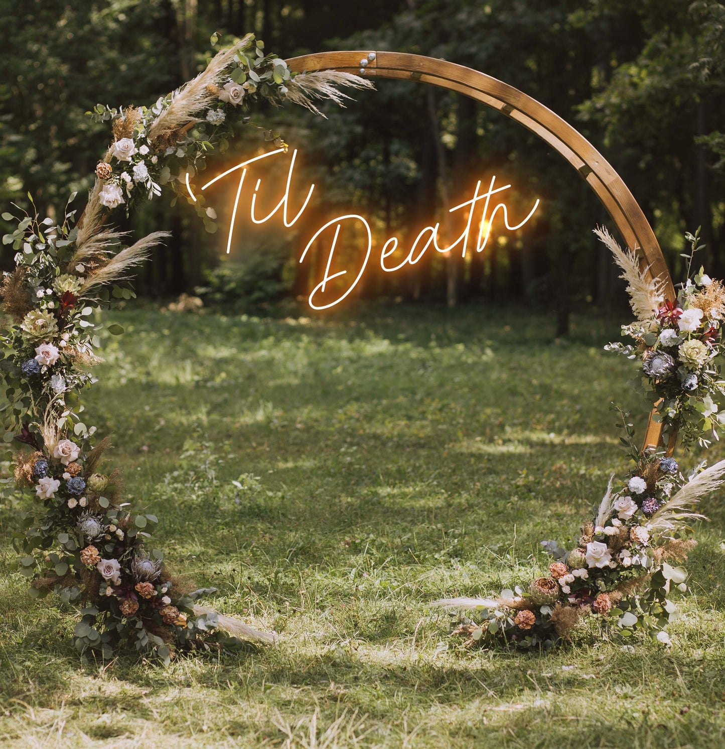 Til Death LED Neon Sign