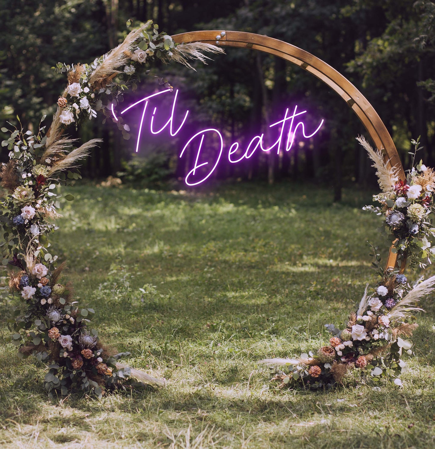 Til Death LED Neon Sign