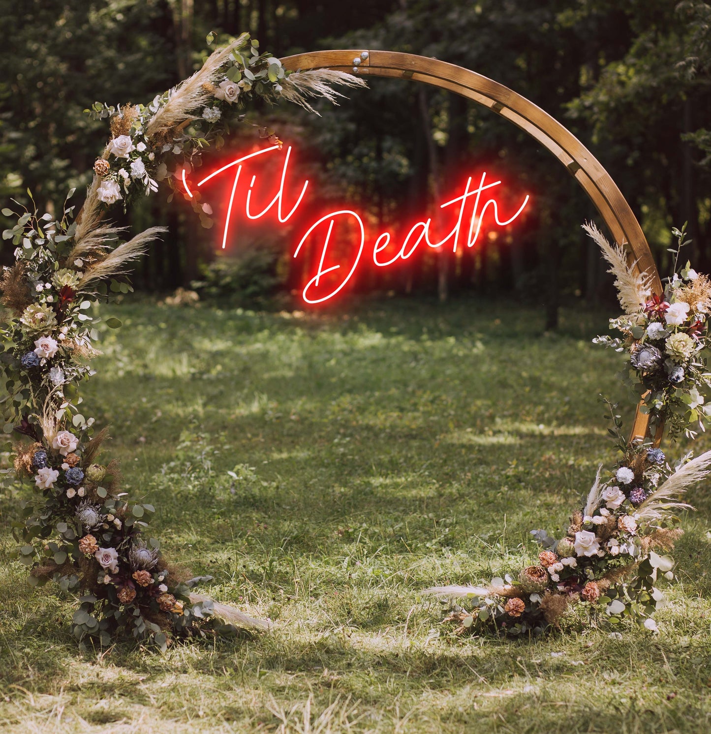 Til Death LED Neon Sign