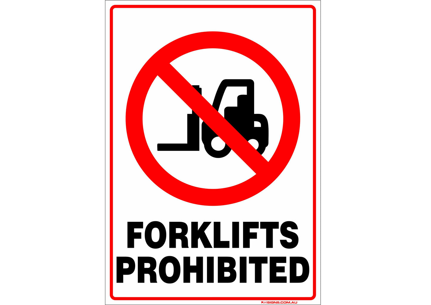 Forklifts Prohibited