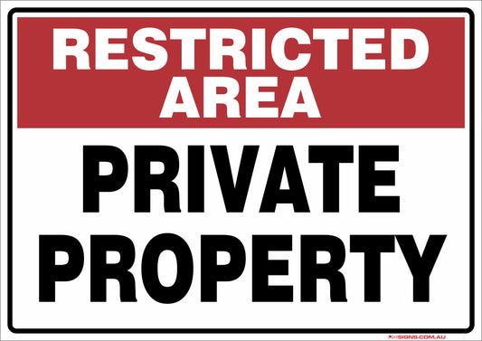 Restricted Area Private Property