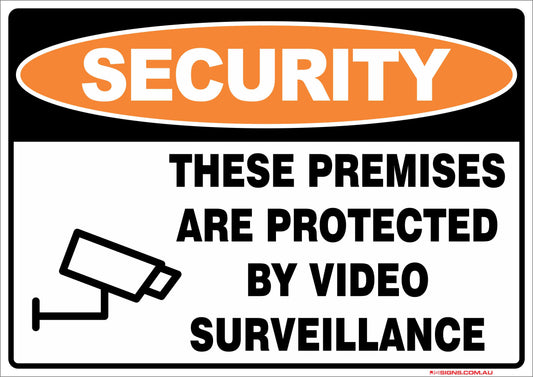Security These Premises Are Protected By Video Surveillance