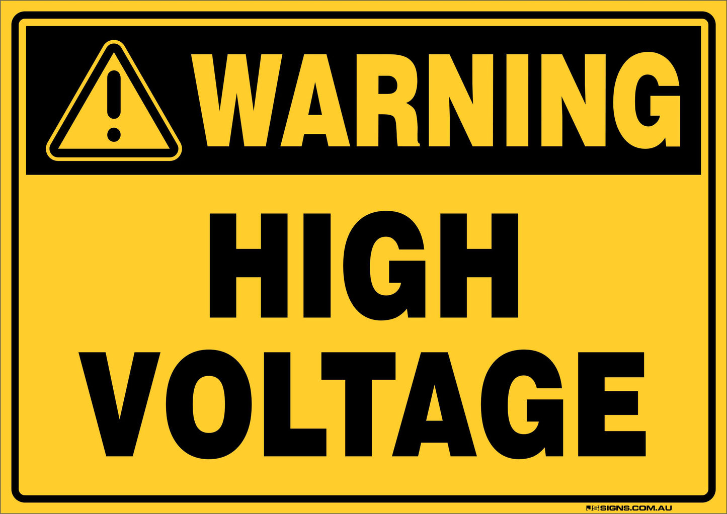 Warning High Voltage