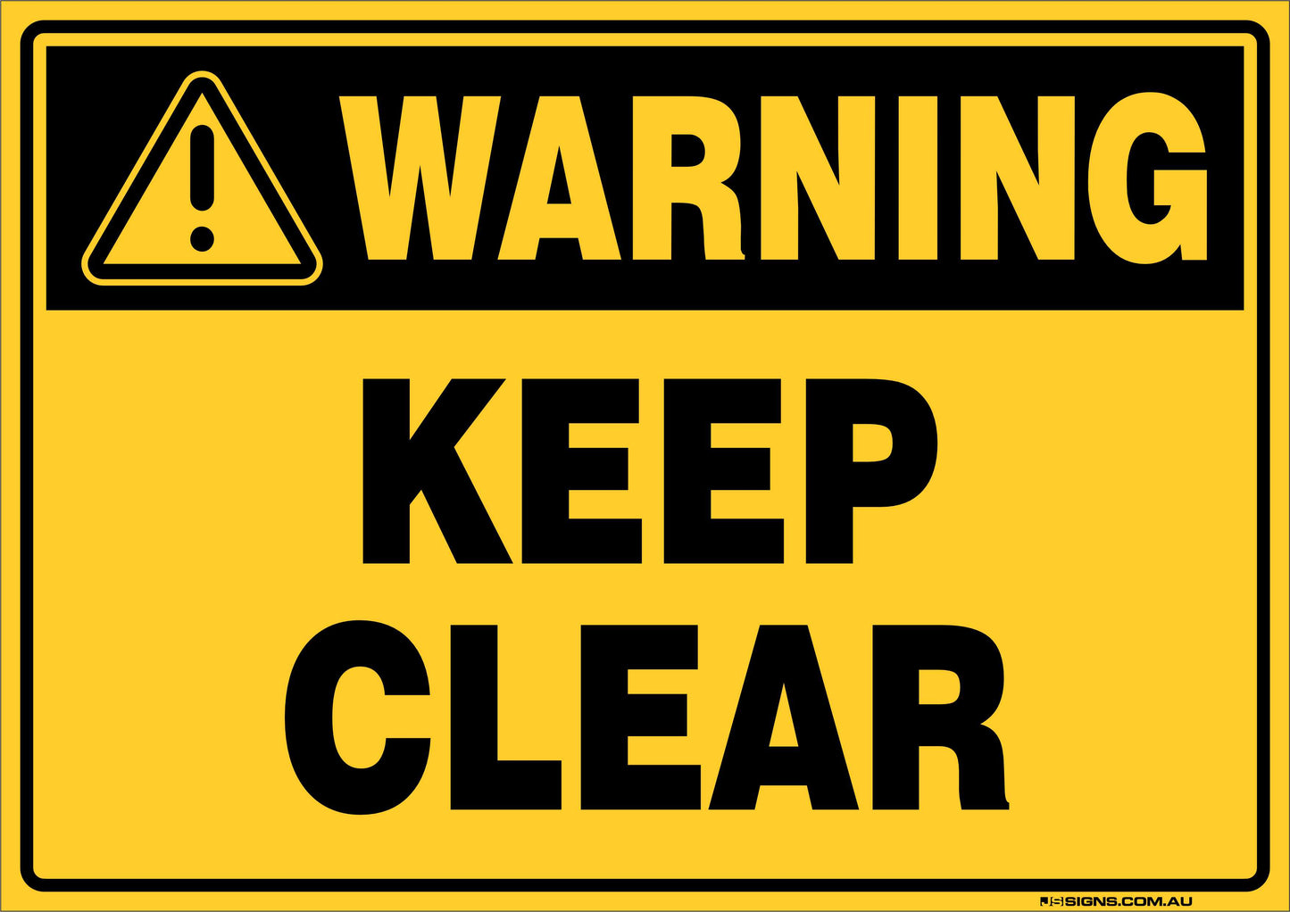 Warning Keep Clear