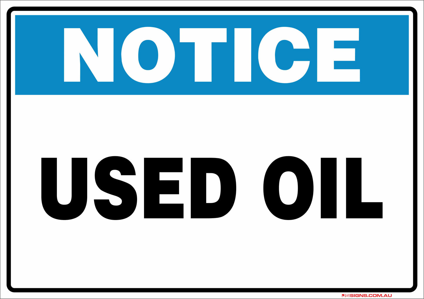 Notice Used Oil