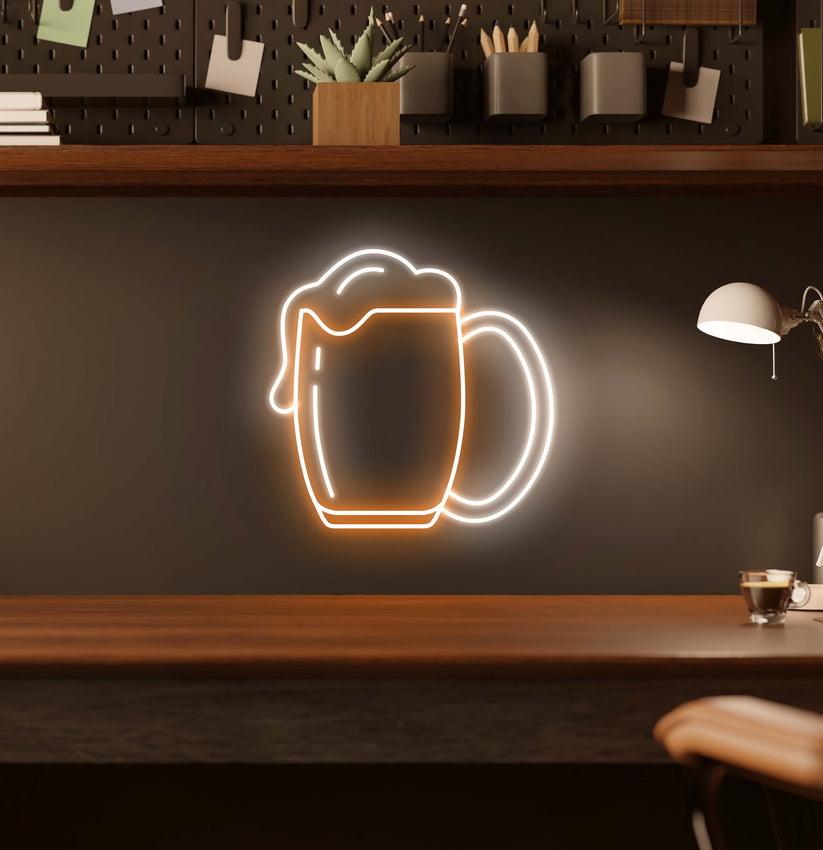 Beer Glass Led Sign Beer LED Neon Sign – JS Signs