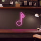 Single Music Note LED Neon Sign