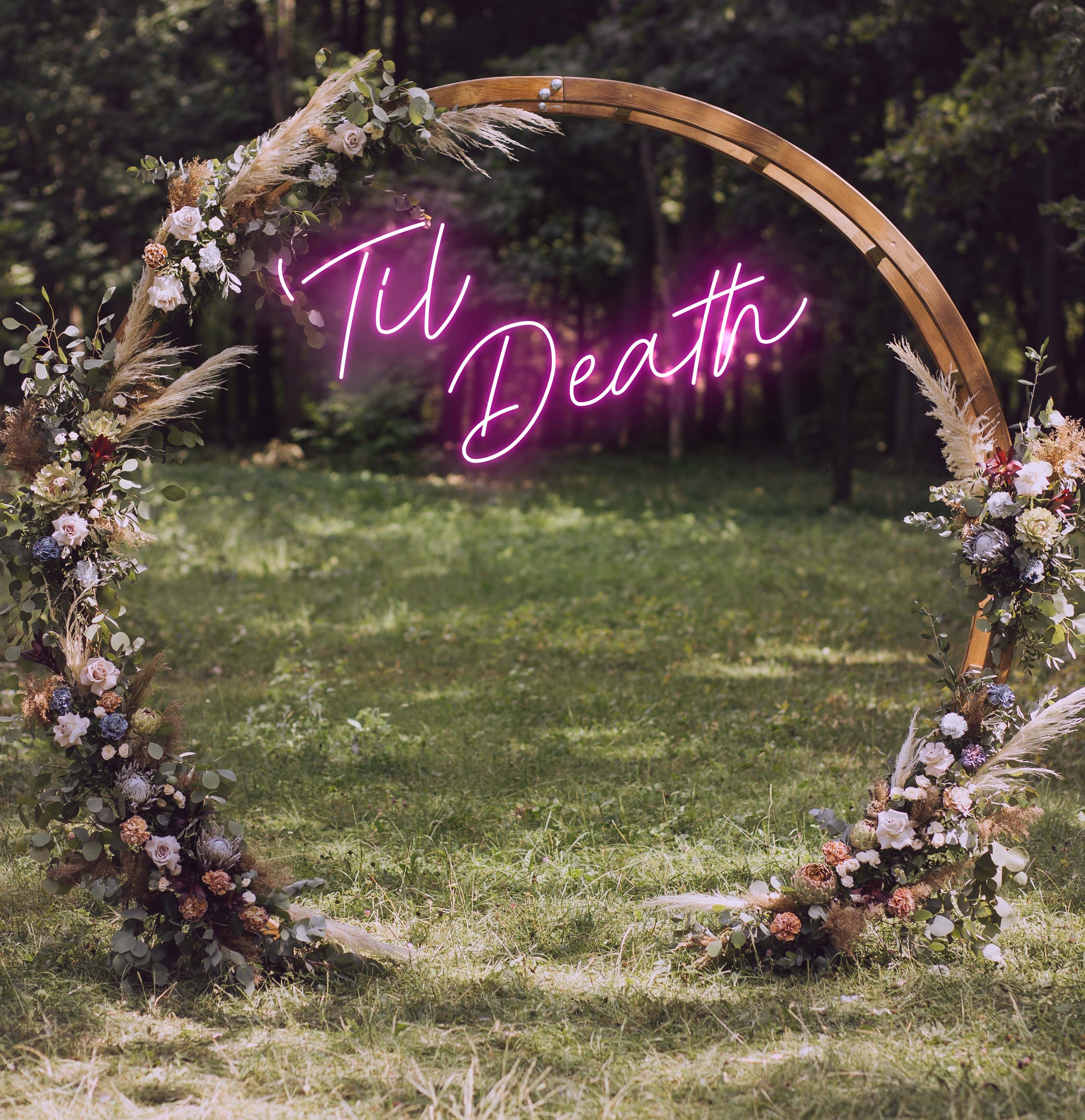 Til death led sign hotsell