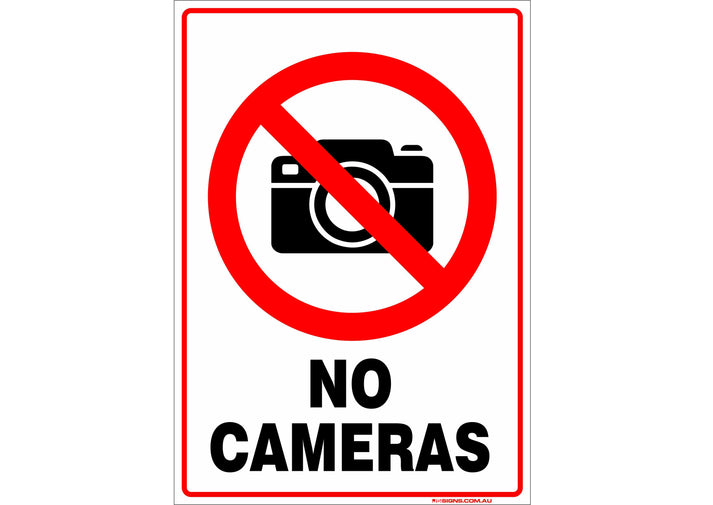 No Cameras – JS Signs
