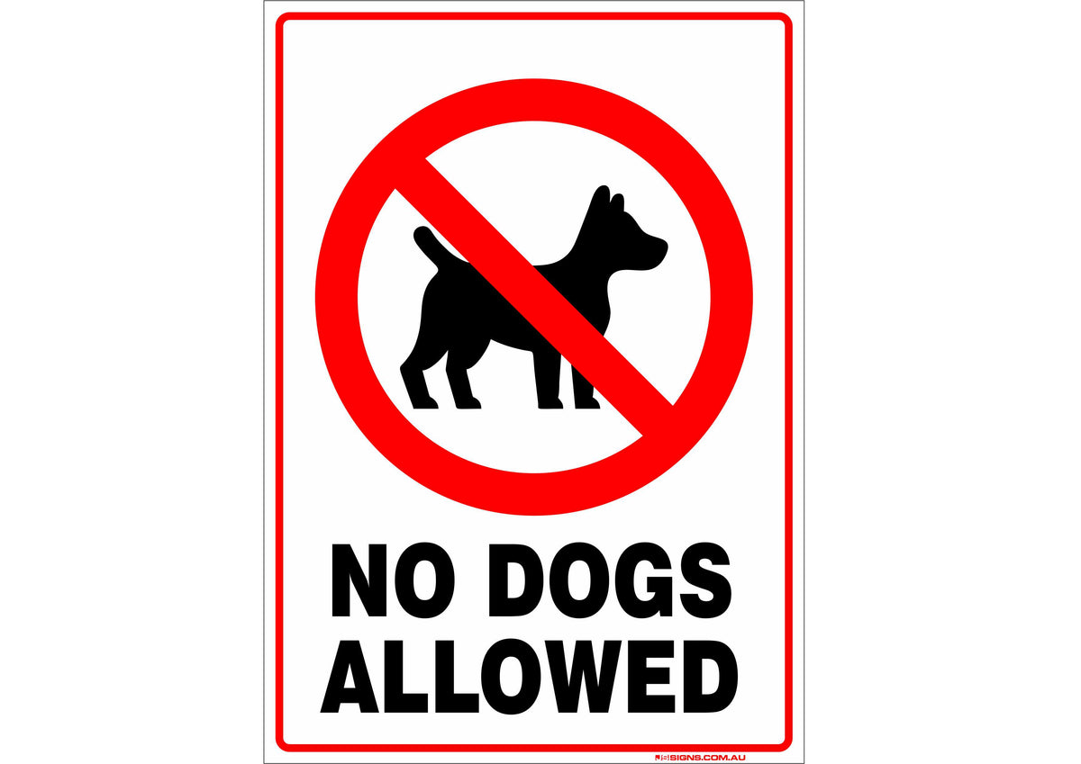 No Dogs Store Sign No Dogs Allowed – JS Signs