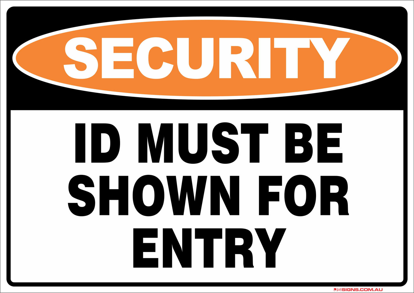 Security ID Must Be Shown For Entry