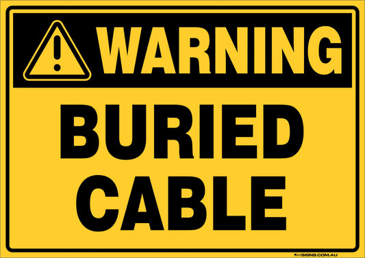 Warning Buried Cable