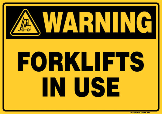 Warning Forklifts In Use