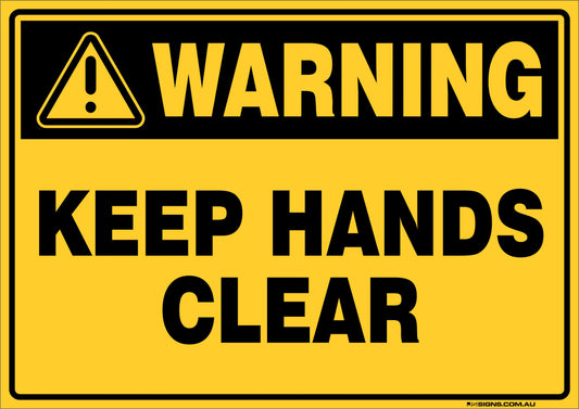 Warning Keep Hands Clear